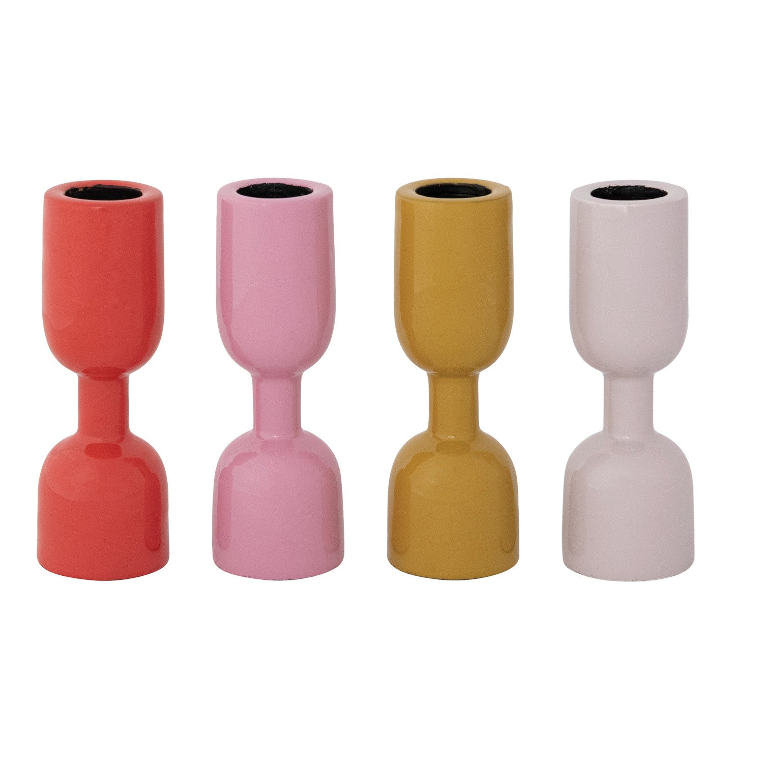 Enameled Aluminum Taper Holder, 4 Colors