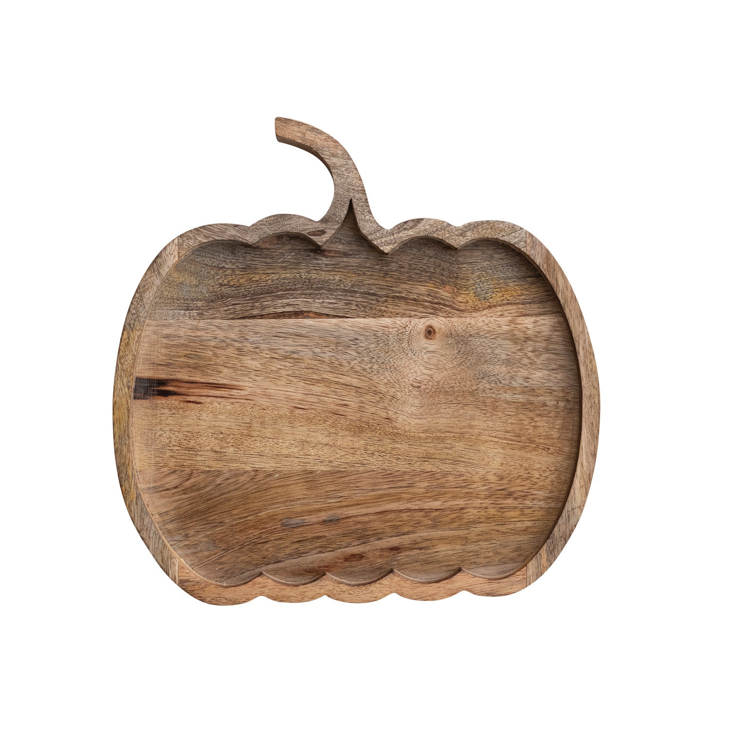 Mango Wood Pumpkin Shaped Cheese/Serving Board, Natural