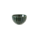 Stoneware Ribbed Bowl, Reactive Glaze, Green (Each One Will Vary)