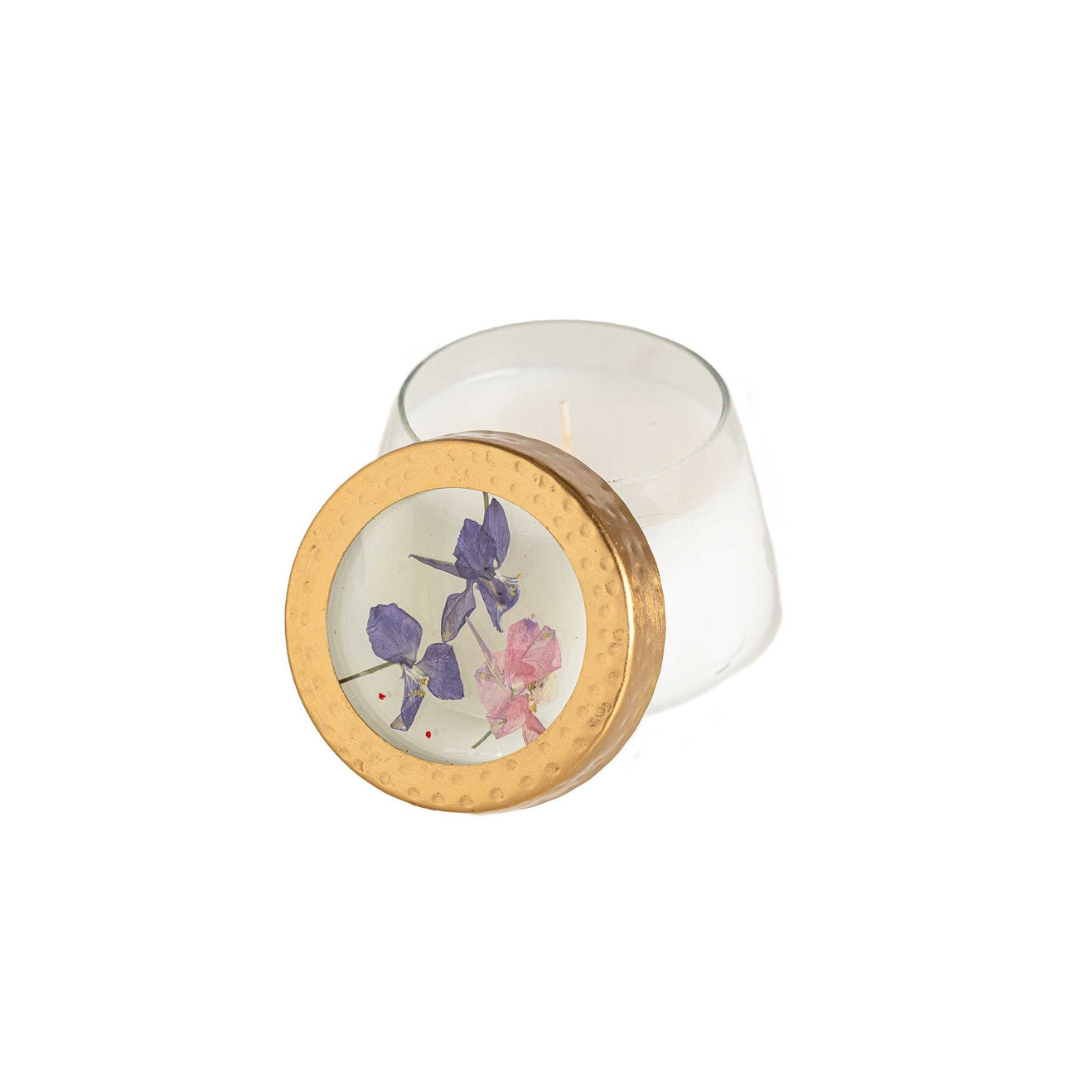 Poppy - Home & Gift Roman Lavender Pressed Floral Candle