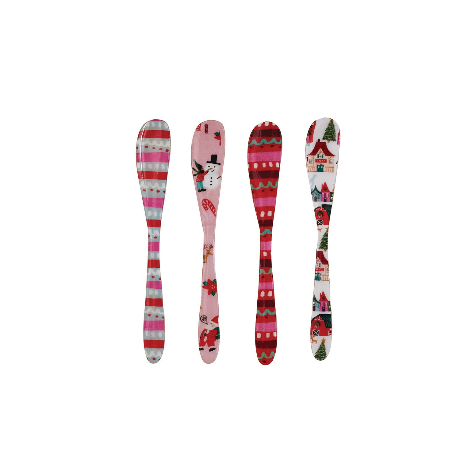 Enameled Stainless Steel Canape Knife, 4 Styles ©