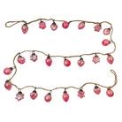 Embossed Recycled Mercury Glass Ornament Garland with Jute Cord