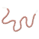 72"L x 1"H Handmade Wool Felt Ball Garland, Pink