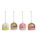 2-1/2"H Handmade Paper Mache Ornament, Multi Color, 4 Styles
